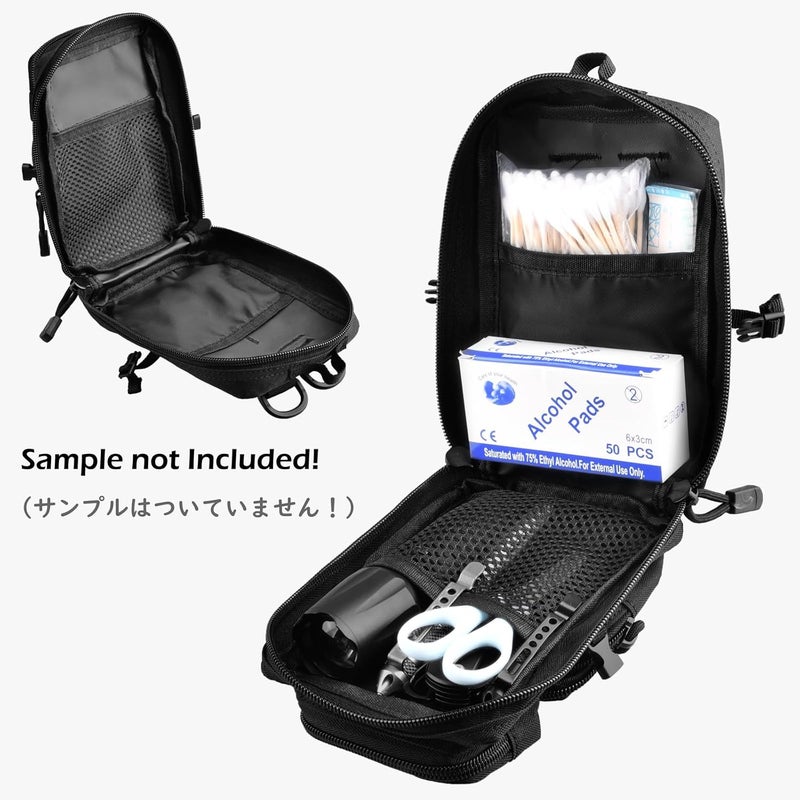 TRIWONDER Tactical Phone Pouch Molle, Smartphone Holster Bag EDC Utility Cellphone Lock Card Holder Organizer Fit for Waist Belt Case - Image 4